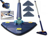360&deg Rotating Triangular Floor Mop with Auto-Squeeze System Easy Twist, No-Hand Squeezing, V1107-CS-FSNTB