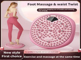 Magnetic Foot Massage & Waist Twisting DiscHome Body-Shaping Fitness Equipment, Silent Anti-Slip V1102-ZYNYP001