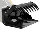 BAUMR-AG Grapple Bucket Accessory for BSR5000 Mini Loader Skid Steer, Quick Connect, Dual Hydraulic V219-GSDACCPCGB8A