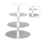 Cupcake Stand Multi Round Tiers Transparent Acrylic High Stability Cupcake Tower for Display Serving V1294-YM0521-3118220330412