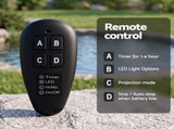 Gardeon Solar Fountain Pumps Bird Bath Battery Backup LED Remote Black 27cm FOUNT-POND-B-LED-250