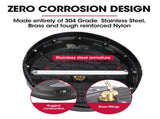 Jet-USA 15" Nylon Pressure Washer Surface Cleaner, 1/4" Fitting, For Concrete Driveway Patio Floor V219-PRWCLNJT15PA