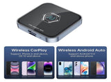 Smart Car AI Box Android 13.0, 232GB Wired to Wireless CarPlay Adapter V1263-JX-5125