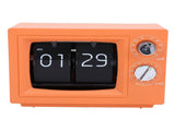 Flip Clock Retro TV Shape Mechanical Battery Operated Reminder Function Page Turning Clock for Study V1294-YM0901-3115240045211