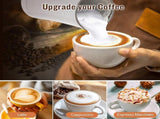 4-in-1 Electric Milk Frother 350ml Hot Cold Coffee Foam Maker Stainless Steel V1263-JX-5682