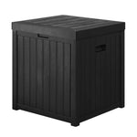 Gardeon Outdoor Storage Box 195L Bench Seat Garden Deck Toy Tool Sheds OSB-195L-BK