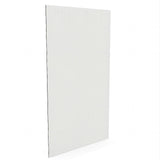 90cm Reeded Single Shower Glass Screen with White Wall U-Brackets V63-917451