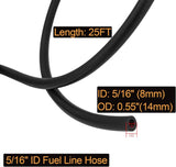 5/16" ID Fuel Line Hose SAE 30R7, 150 psi 25' Length Fuel Hose V1258-DP02-WO-278