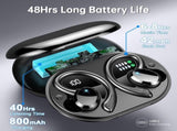 Wireless Earbuds Sport Bluetooth 5.3 Headphones 3D Bass Hi-Fi Stereo Over Ear Buds, 48H Noise V1192-AZ-W-3362