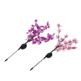 2Pcs/Set Solar Power LED Artificial Orchid Tree Lights for Garden Courtyard Lawn Decoration V1294-YM0901-3111200165811