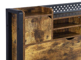 Levede King Bed Frame Storage Headboard Industrial BF1066-K