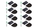 8 Sets Solar Panel Lamp LED Decorative Wall Light for Outdoor Courtyard Terrace Built in Battery V1294-YM0703-3119230047411