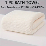 Modern Pineapple Grid Design Ultra-Soft Coral Fleece Bath Towel90x170cm Extra Thick Strong V1232-BLGYJ004