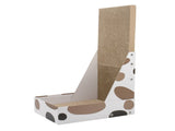 Triple Pattern Cat Scratching Post and Lounge - 350x250x600mm Corrugated Cardboard V888-ELOSUNG25078