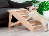 PaWz Pet Ramp Indoor Dog Steps Stair Brown PT1025-BR