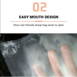 100X Vacuum Sealer Bags Precut Food Storage Saver Heat Seal Cryovac BPA-Free 20x30cm V201-W12783749