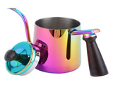700ml Coffee Kettle 304 Stainless Steel Gooseneck Spout Coffee Drip Pot with Wooden HandleLong V1294-YM0721-3118210016412
