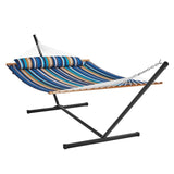 Double Quilted Fabric Hammock Two Person Hammock with Stand 480lb Capacity V952-HFDCLQSXTWTX79EXQV0