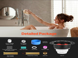 PVC Freestanding Tub Drain Kit, 2 Brass Tail Pipes, Bathtub Drain Rough-in Kit, with PVC Adapter of V952-DLSYGPSGPVCTF565AV0