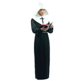 Mens Nun Costume Religious Catholic Priest Fancy Dress Party Outfit Church V563-12511-01
