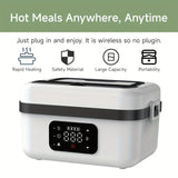 Electric Heating Insulated Lunch Box 304 Stainless Steel Portable Insulated Storage Container, V1106-DRBWWCH001