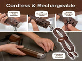 LED-lit electric barbecue brush, rechargeable rotating cleaning, instantly cleans the grill after V1232-BXGGLS001