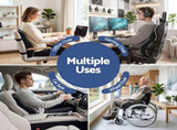 Artiss Ergonomic Lumbar Support Cushion for Office Chair and Car Memory Foam Lumbar Pillow for Back, LSC-BACK-MESH-BLACK