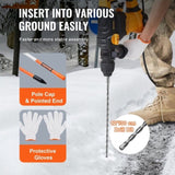 Driveway Markers, 30 PCS 121.5cm, 0.78cm Diameter, Orange Fiberglass Poles Snow Stakes with V952-CDBG48YCCS30QIESPV0