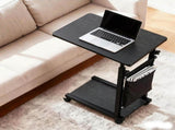 Artiss Laptop Desk Height Adjustable Mobile Workstation Computer Desks 48CM Black LA-DESK-C-48-BK