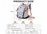 Lightweight Hiking Backpack 20L Black - Ultralight Oxford Cloth Daypack with Breathable Mesh Back, V888-ELOSUNG57058-1