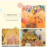 3-pcs Birthday Party Decoration Set with 2-pack Smiley Daisy Balloon Centerpieces & Blue and Green V888-ELOSUNG53423