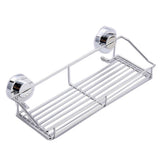 No Drill Shower Shelf with Strong Suction Cups 9.84x5.31 Inch Rustproof Chrome Finish Bathroom V1366-AZ2-W-14809
