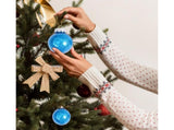 30Pcs Decorative DIY Tree Hanging Balls-Lake Blue 6cm V1263-JX-777