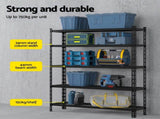 5 x 1.8M Giantz Garage Shelving Warehouse Rack WR-E-12X18-GDX5