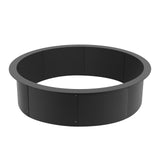 Fire Pit Ring Round 45 Inch Outer Steel Liner DIY Campfire Ring Firepit V952-YXHH39INCH15N9D45V0