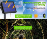 20m 200 LED Solar Powered Outdoor Lights with 8 Lighting Modes and Waterproof for Home,Garden and V178-14735