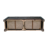 Dresser with 6 Storage Drawers in Solid Acacia & Veneer With Mirror in Chocolate Colour V43-DRS-NOW-CH