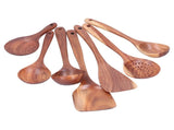 Wooden Spatula Spoon Set Kitchenware Utensil Nonstick Mixing Spatula Pot Spoon with Long Handle for V1294-YM0901-3118210209911