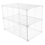 Refrigerator Storage Divider White Wire Shelf Organizer with Isolation Net V1370-AZ4-08673