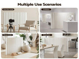 Artiss Paper Room Divider Folding Partition Screen Honeycomb Privacy Screen Freestanding 150cm White PAPER-RD-FLD-WH