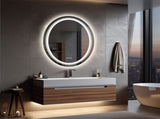 60x80cm Oval Backlit Front LED Bathroom Mirror Dimmable Shatter-Proof Vanity Mirror V767-XMR-T18-822-AU-V1