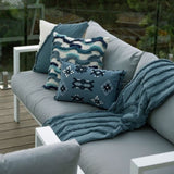 J Elliot Home Zen Luxury Fringe Throw 130 x 160cm Steel Blue V442-IDC-THROW-ZEN-STEELBLUE-RE
