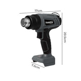 Traderight 21V Heat Gun Kit 500&degC Cordless 5 Nozzles HW0280