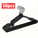Black Blue plastic-coated metal hangers, non-slip clothes hangers, 50-pack hangers, durable hangers, V1347-127-BLU-92141