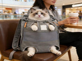 Cat Backpack Carrier Foldable BreathableTravel Backpack All Side Ventilation Mesh Padded Shoulder V1370-AZ4-09326