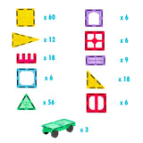 200 Pcs non-toxic STEM Educational, Durable Magnetic Tiles/Puzzle with Storage Bag V196-LZW-805