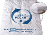 800GSM Mattress Topper Viscose Derived from Bamboo, Thick Pillowtop Fitted Mattress Cover with 45cm V1317-TOP-AUD-CL-HEI