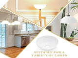 4 Packs Floor Lamp Shade 10 Inch Plastic Bowl Replacement White Lamps Shades Cover for Living Room V1259-DP01-A-5573