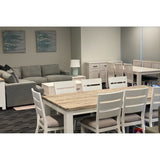 Plumeria Dining Table 190cm Solid Acacia Wood Home Dinner Furniture -White Brush V315-VOD-HOME-11