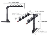 4 Bike Rack Hitch Mount Folding Swing Down Bicycle Carrier Car Truck SUV 150 lbs V952-GJZXCJXGSGJJ63517V0